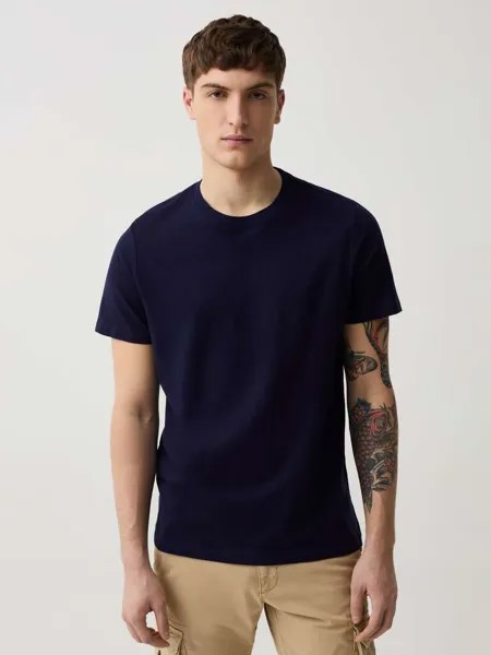 Футболка с круглым вырезом из джерси Ovs, цвет dark blue