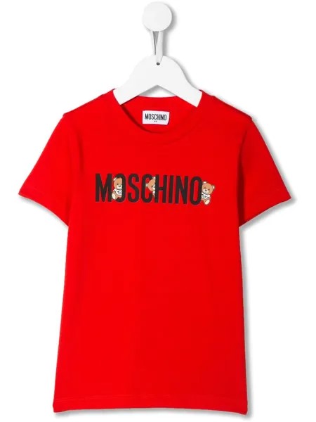 Moschino Kids футболка с логотипом