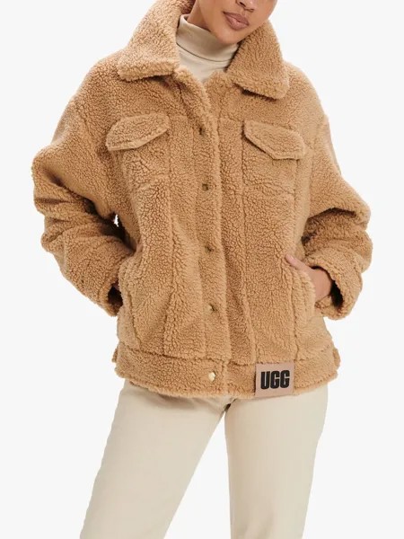 Куртка Ugg Frankie Sherpa Teddy, светло-коричневый