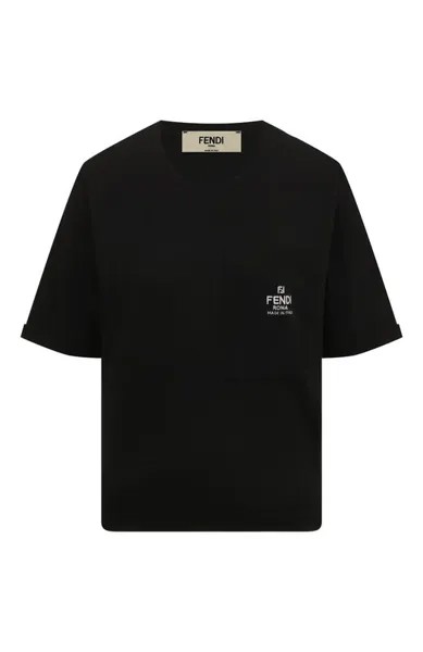 Хлопковая футболка Fendi