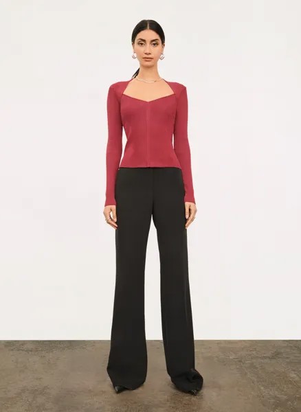 Свитер с вырезом Donna Karan
