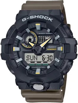 Японские наручные  мужские часы Casio GA-710TU-1A3. Коллекция G-Shock