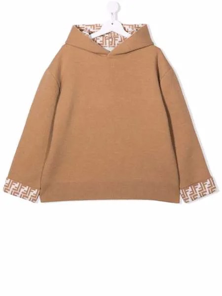 Fendi Kids худи с логотипом FF