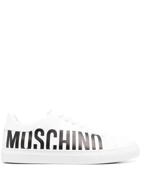 Moschino кеды с логотипом, белый