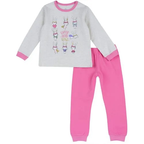 Пижама  Chicco, размер 128, розовый, бежевый