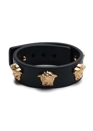 Кожаный браслет Medusa Stud Versace