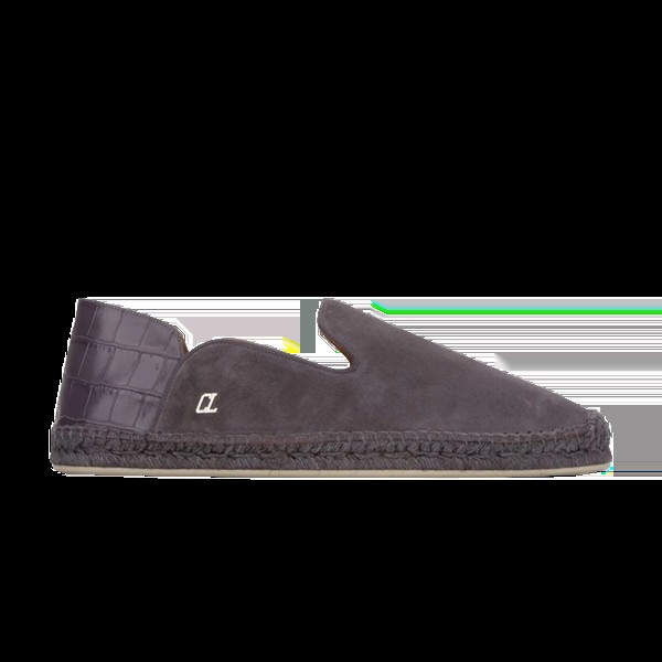 Кроссовки Christian Louboutin Logo-Plaque Detail Espadrilles, серый