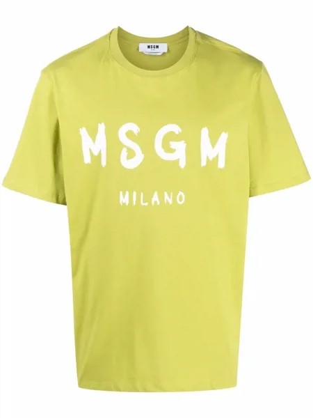 MSGM футболка с логотипом