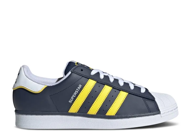 Кроссовки adidas Superstar 'Track Suit Pack - Indigo Yellow', синий