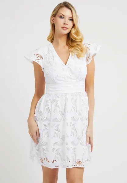 Коктейльное платье Guess, белый