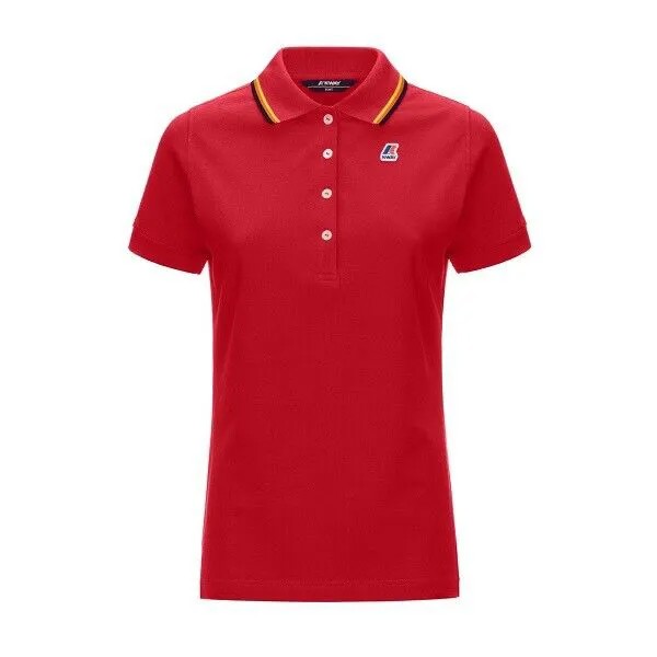 K-Way Polo Woman Alizee Stretch K111NYW Red Kway K Way