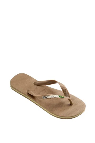 Стринги с логотипом Havaianas Brasil Debenhams, бежевый