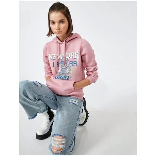 Свитшот KOTON 2KAL68734IK280, розовый, XS