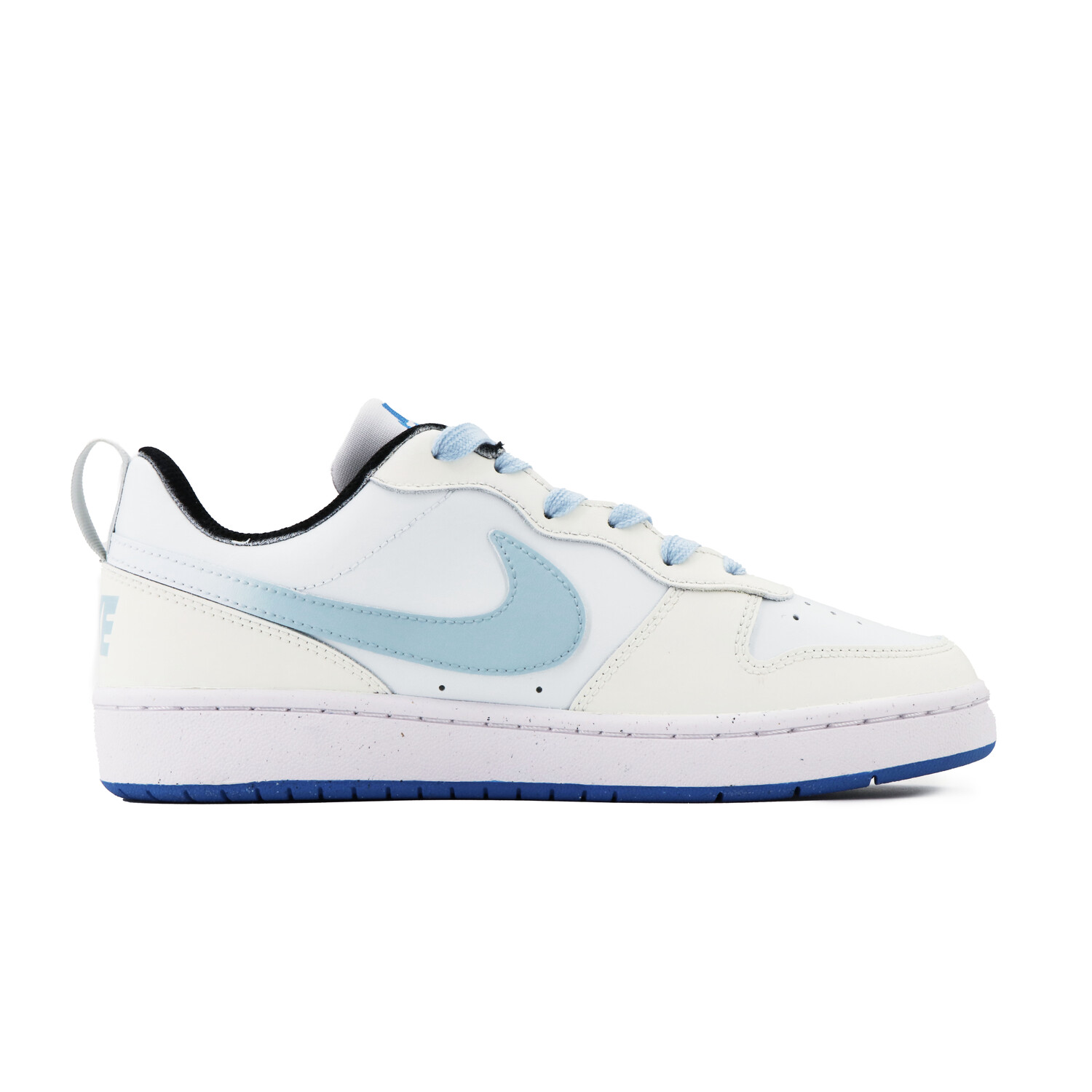 Кроссовки Nike Court Borough Skateboarding Shoes Women's Low-top Beige/Blue, бежевый/синий