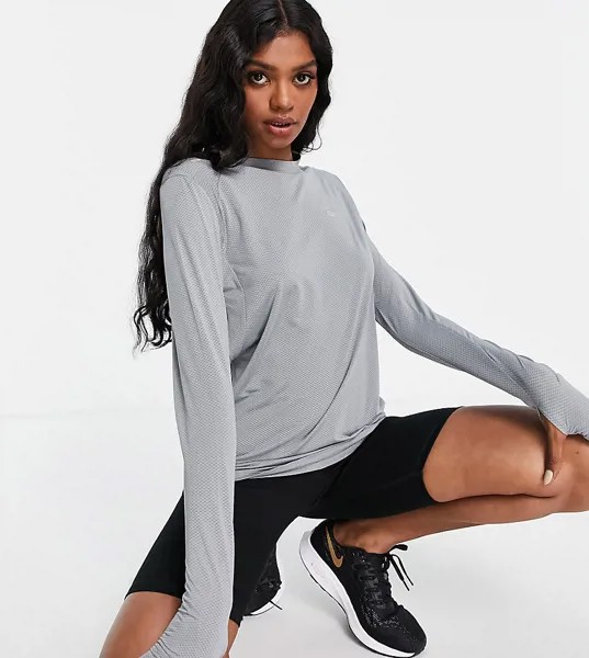 Лонгслив ASOS 4505 Tall-Серый