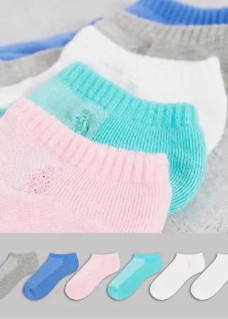 6 пар низких носков разных цветов Polo Ralph Lauren-Разноцветный