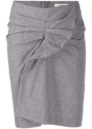 Isabel Marant Étoile юбка мини Ines в ломаную клетку