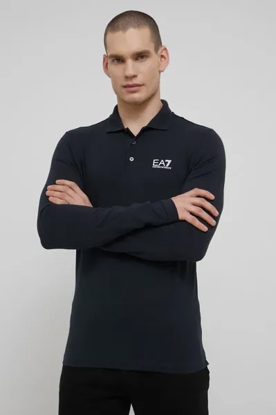 Рубашка с длинным рукавом EA7 Emporio Armani, серый