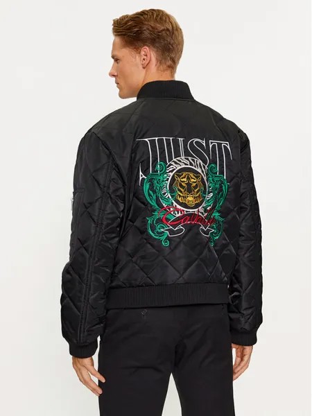 Бомбер стандартного кроя Just Cavalli, черный