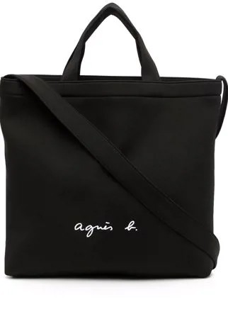 Agnès b. сумка-тоут с логотипом