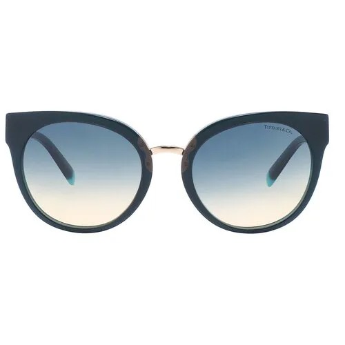 Солнцезащитные очки Tiffany, черный, голубой