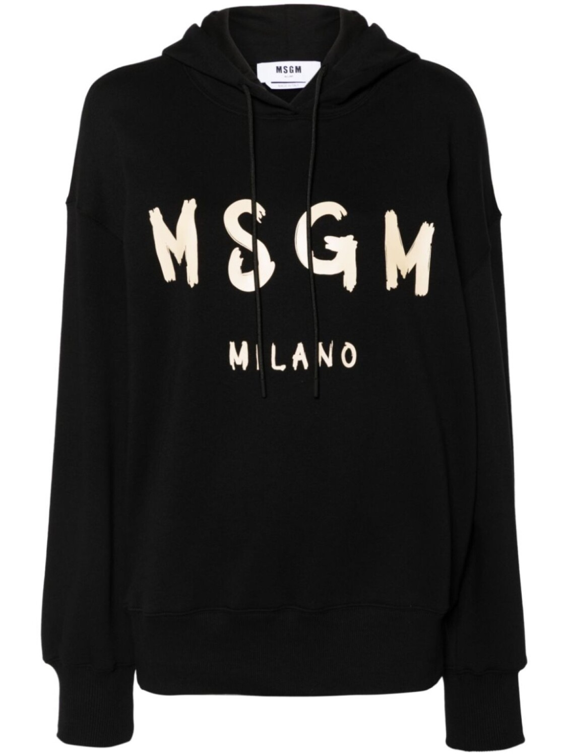 MSGM худи с логотипом, черный