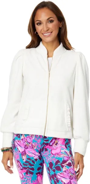 Куртка Cabello Fleece Zip-Up Lilly Pulitzer, цвет Coconut