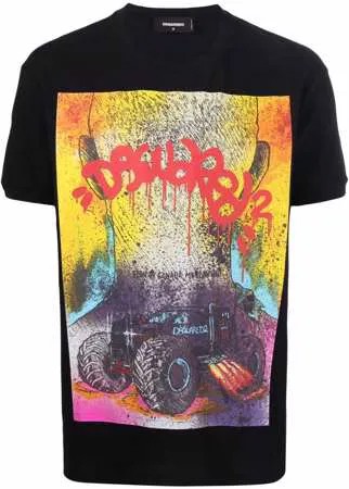 Dsquared2 футболка с графичным принтом