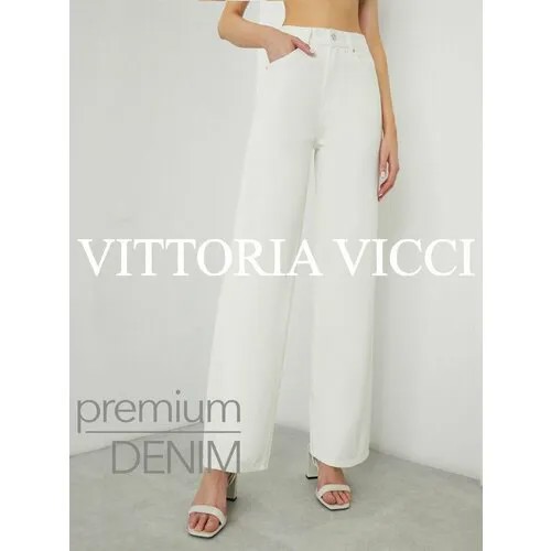 Джинсы широкие Vittoria Vicci, размер 34, белый