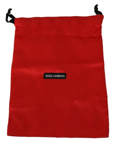 DOLCE - GABBANA Сумка-пылесборник Красная однотонная сумка для обуви с логотипом 32см x 25см