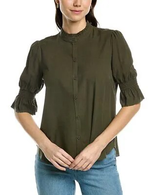 Женская шелковая рубашка Go Silk Fleamarket, зеленая, размер Xl