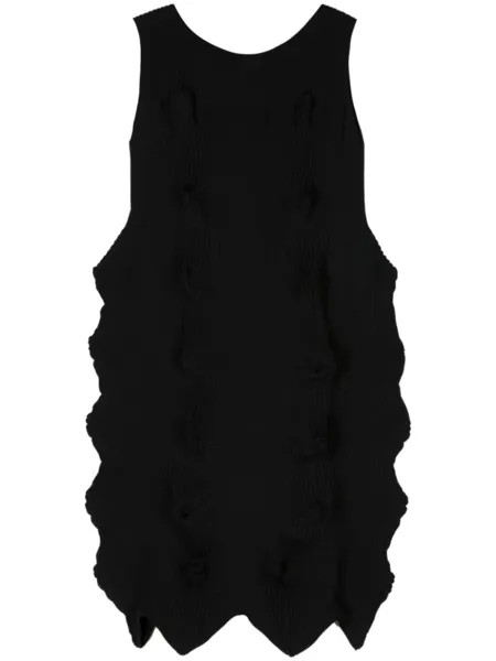 Мини-платье в рубчик 3D Issey Miyake, черный