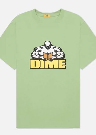 Мужская футболка Dime Knowledge Is Power, цвет зелёный, размер M