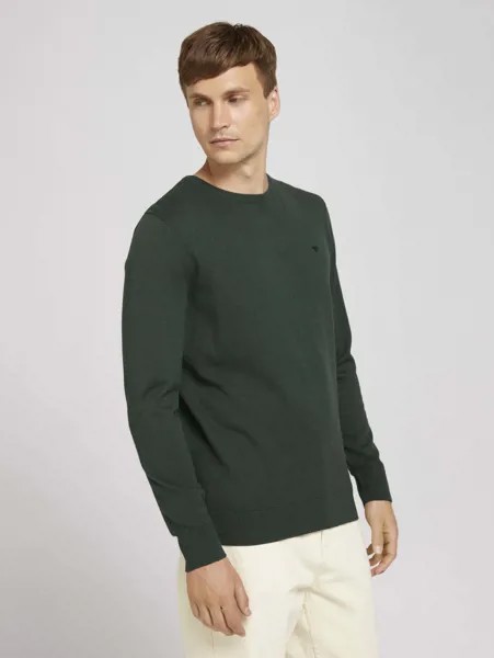 Джемпер мужской TOM TAILOR 1027661 зеленый XXXL
