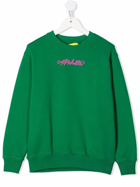 Off-White Kids толстовка с логотипом