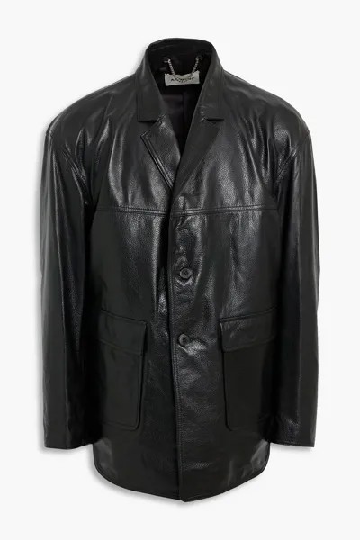 Куртка из шагреневой кожи AMBUSH, черный