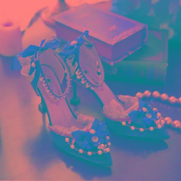 Туфли женские свадебные с острым носком, стильная Роскошная обувь в Стиле Лолита, высокий каблук-шпилька, милые японские аниме кавайвечерни...