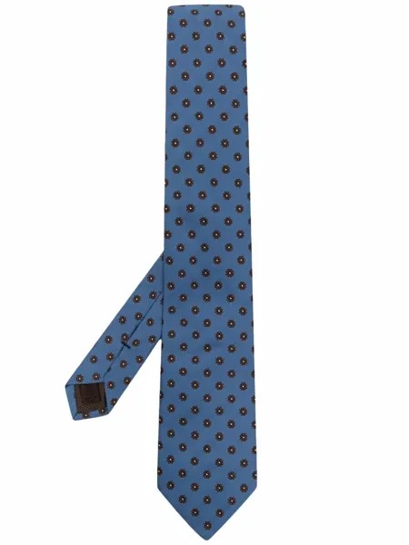 Church's шелковый галстук с цветочной вышивкой