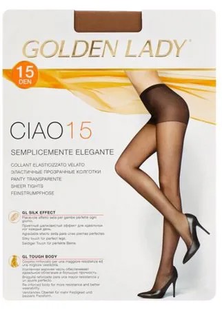 Колготки Golden Lady Ciao 15 den, размер 4-L, melon (бежевый)