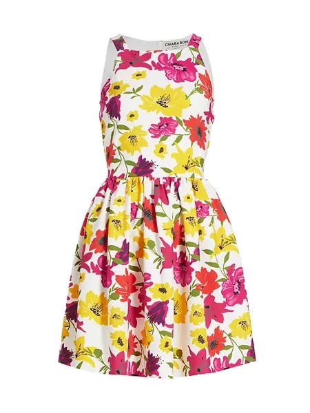 Расклешенное платье с цветочным принтом Lastemylar Chiara Boni La Petite Robe, цвет vibrant flowers
