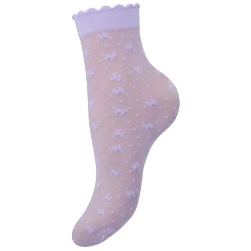 Носки Mademoiselle, 20 den, размер UNICA, фиолетовый