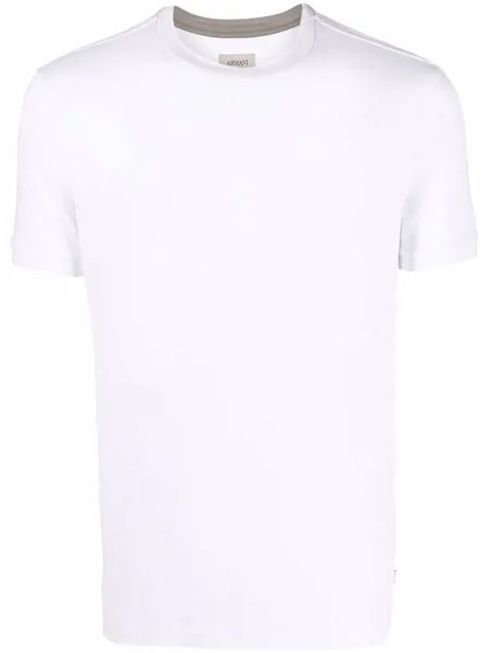 Armani Collezioni однотонная приталенная футболка