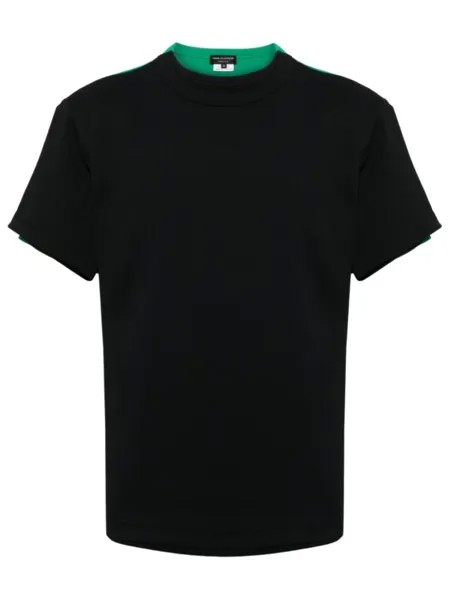 Comme Des Garçons футболка в технике пэчворк, черный