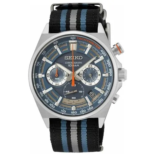 Наручные часы SEIKO CS Sports, серебряный, черный
