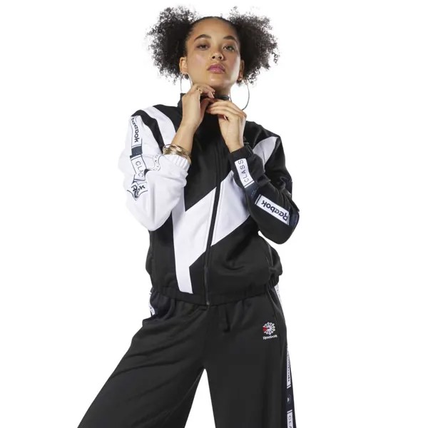 Толстовка Reebok Classics Track Full Zip, черный