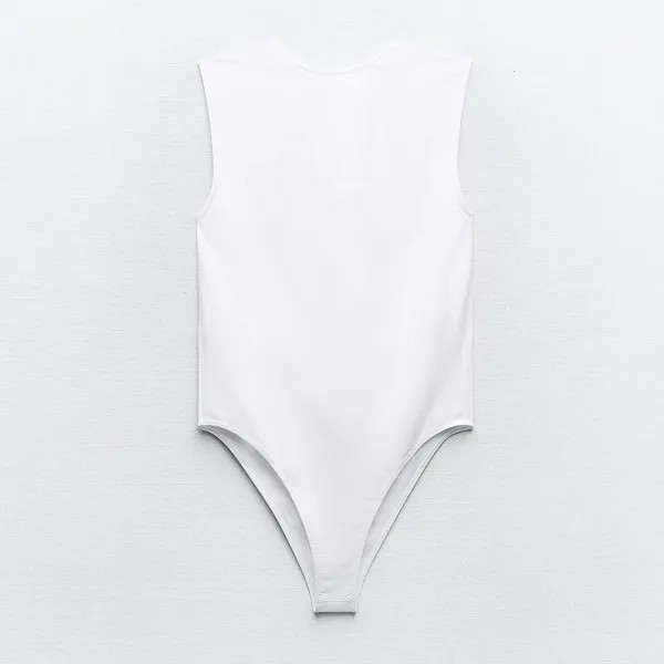 Боди Zara Sleeveless Seamless, белый