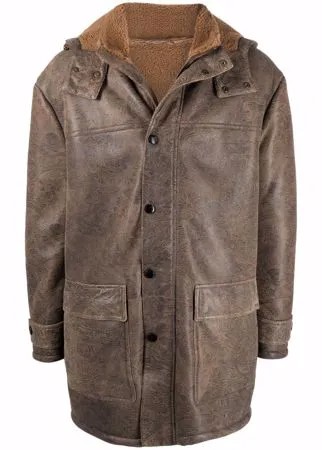 ETRO пальто с капюшоном и принтом пейсли