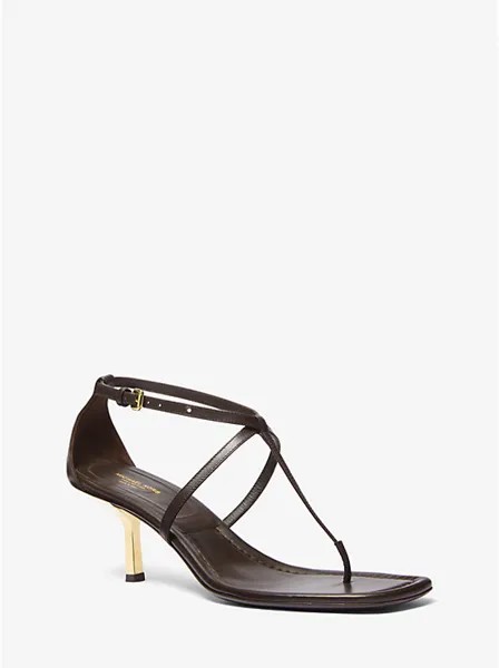 Кожаные сандалии «Анна» Michael Kors Collection, коричневый
