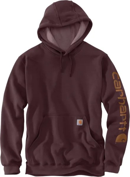 Толстовка Carhartt Midweight Sleeve Logo, лиловый