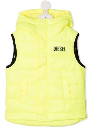 Diesel Kids дутый жилет с логотипом